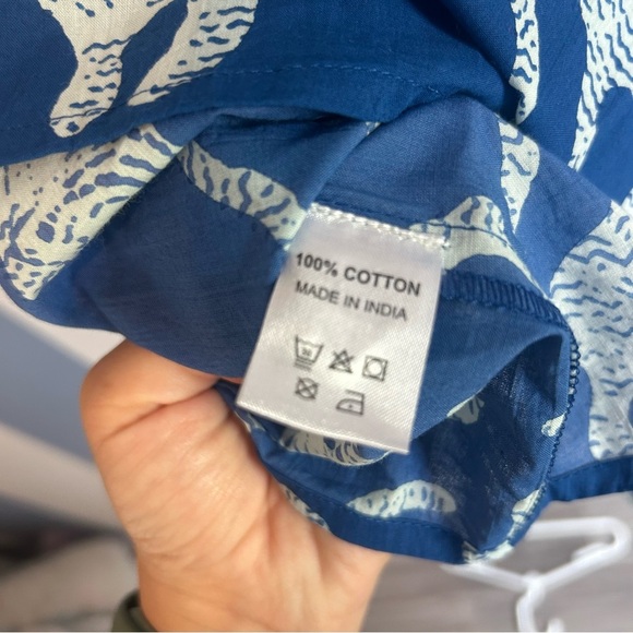 Perry Walker The Virginia women’s short sleeve blouse with ruffle sleeves- NWT - Picture 5 of 7